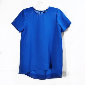 Madewell Tailor Tee Cobalt Blue Short Sleeve Sz XS